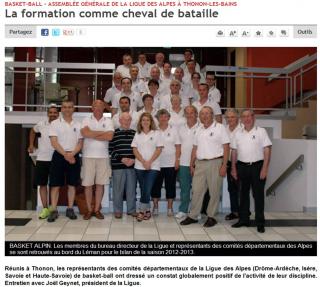 Assemblée Générale de la Ligue des Alpes..