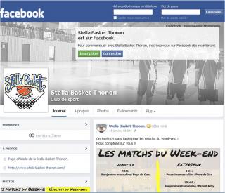 La Stella Basket Thonon officiellement sur facebook : https://www.facebook